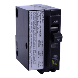 QO1151021 – Mini circuit breaker, QO, 15A, 1 pole, 120/240VAC, 10kA, plug in, AC shunt
