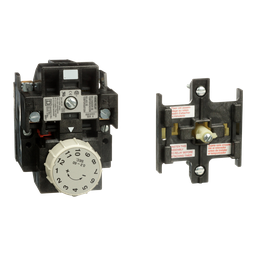 8501XTE1 – NEMA Control Relay, Type X, pneumatic timer attachment, one minute on delay, 10A resistive at 600 VAC, 1 NO and 1 NC
