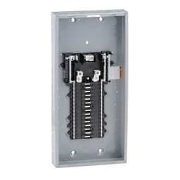 QO130L200PG – Load center, QO, 1 phase, 30 spaces, 40 circuits, 200A convertible main lugs, PoN, NEMA1, gnd bar
