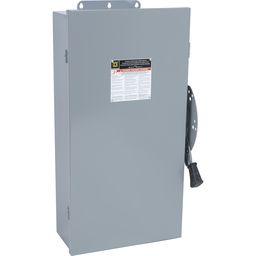 DTU463AWK – Safety switch, double throw, non fusible, 100A, 600V, 4 pole, 100hp, NEMA 12, no knock outs