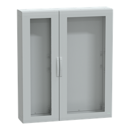 NSYPLA15123TG – Floor standing polyester enclosure, Thalassa PLA, glazed door, completely sealed, 1500x1250x320mm, IP65, IK08