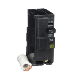 QO215EPD – Mini circuit breaker, QO, 15A, 2 pole, 120/240VAC, 10kA, plug in, 30mA grd fault B