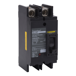 QGM22200TN – Circuit breaker, PowerPacT Q, 200A, 2 pole, 240VAC, 65kA, lugs, thermal magnetic, 80%, top of panel