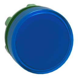 ZB5AV063 – Head for pilot light, Harmony XB5, plastic, blue, 22mm, universal LED, plain lens