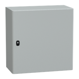 NSYS3D6630 – Wall mounted steel enclosure, PanelSeT S3D, plain door, without mounting plate, 600x600x300mm, IP66, IK10