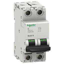 MGN61525 – Miniature circuit breaker (MCB), Multi9 C60H-DC, 2P, 5A, C curve, 5kA (UL1077), 6kA (IEC/EN 60947-2)
