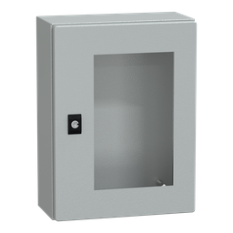 NSYCRN43150T – PanelSeT CRN tspt door w/o mount.plate. H400xW300xD150 IP66 IK08 RAL7035..