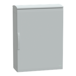 NSYPLAT1073G – Floor standing polyester enclosure, Thalassa PLA, plain door, ventilated canopy, 1000x750x320mm, IP44, IK10