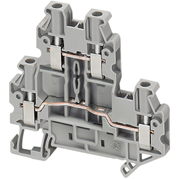 NSYTRV24D – Terminal block, Linergy TR, grey, 2.5mm2, 2 levels connected, 4 points, set of 10