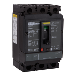 HDL36050T – Circuit breaker, PowerPacT H, 50A, 3 pole, 600VAC, 14kA, lugs, thermal magnetic, 80%, interchangeable trip unit