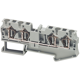 NSYTRR44 – Terminal block, Linergy TR, spring type, feed through, 4 points, 4mm², grey, set of 50