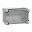 ABS industrial box, PanelSeT TBS, 121x105x192mm, int. 105x100x175mm, high transparent cover, IP66, IK07, RAL 7035