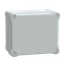 ABS industrial box, PanelSeT TBS, 164x105x193mm, int. 150x100x175mm, high plain cover, IP66, IK07, RAL 7035