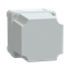 ABS industrial box, PanelSeT TBS, 116x133x116mm, int. 105x125x105mm, high plain cover, IP66, IK07, RAL 7035
