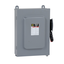 Safety switch, heavy duty, non fusible, 100A, 6 pole, 75hp, 600VAC/DC, NEMA 12