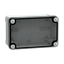 ABS industrial box, PanelSeT TBS, 121x87x192mm, int. 105x80x175mm, low transparent cover, IP66, IK07, RAL 7035
