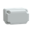 ABS industrial box, PanelSeT TBS, 116x94x116mm, int. 65x85x105mm, high plain cover, IP66, IK07, RAL 7035
