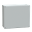 ABS industrial box, PanelSeT TBS, 291x128x341mm, int. 275x120x325mm, low plain cover, IP66, IK07, RAL 7035
