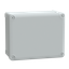 ABS industrial box, PanelSeT TBS, 194x107x241mm, int. 175x100x225mm, low plain cover, IP66, IK07, RAL 7035