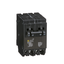 Tandem circuit breaker, Homeline, 2 x 1 pole at 20A, 1 x 2 pole at 50A, 120/240VAC, 10kA AIR, plug in, UL