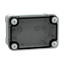 ABS industrial box, PanelSeT TBS, 93x72x138mm, int. 80x65x125mm, low transparent cover, IP66, IK07, RAL 7035