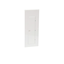 Replacement cover, Homeline, for 40 space load center, combination flush and surface, white