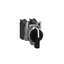Selector switch, Harmony XB4 - ATEX D, metal, 22mm, 3 positions, black long handle, spring return, screw clamp terminals, 2NO