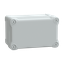 ABS industrial box, PanelSeT TBS, 121x105x192mm, int. 105x100x175mm, high plain cover, IP66, IK07, RAL 7035