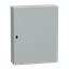 Wall mounted steel enclosure, PanelSeT S3D, plain door, with mounting plate, 1000x800x250mm, IP66, IK10