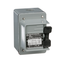 Switch, manual, 30A, 2 pole, 3 HP at 575 VAC, single phase, toggle operated, red 115 VAC indicator, NEMA 4, two conduit