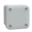 ABS industrial box, PanelSeT TBS, 74x54x74mm, int. 65x47x65mm, low plain cover, IP66, IK07, RAL 7035