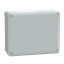 ABS industrial box, PanelSeT TBS, 194x87x241mm, int. 175x80x225mm, low plain cover, IP66, IK07, RAL 7035