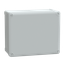 ABS industrial box, PanelSeT TBS, 241x128x291mm, int. 225x120x275mm, low plain cover, IP66, IK07, RAL 7035