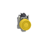 Complete push button, Harmony XB4, Explosive atmosphere, pushbutton yellow with integrated boot