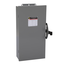 Safety switch, double throw, non fusible, 4 pole, 4 wire, 600VAC, 600VDC, 100A, Type 1