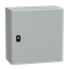 Wall mounted steel enclosure, PanelSeT S3D, plain door, without mounting plate, 400x400x200mm, IP66, IK10