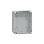 ABS industrial box, PanelSeT TBS, 194x107x241mm, int. 175x100x225mm, high transparent cover, IP66, IK07, RAL 7035