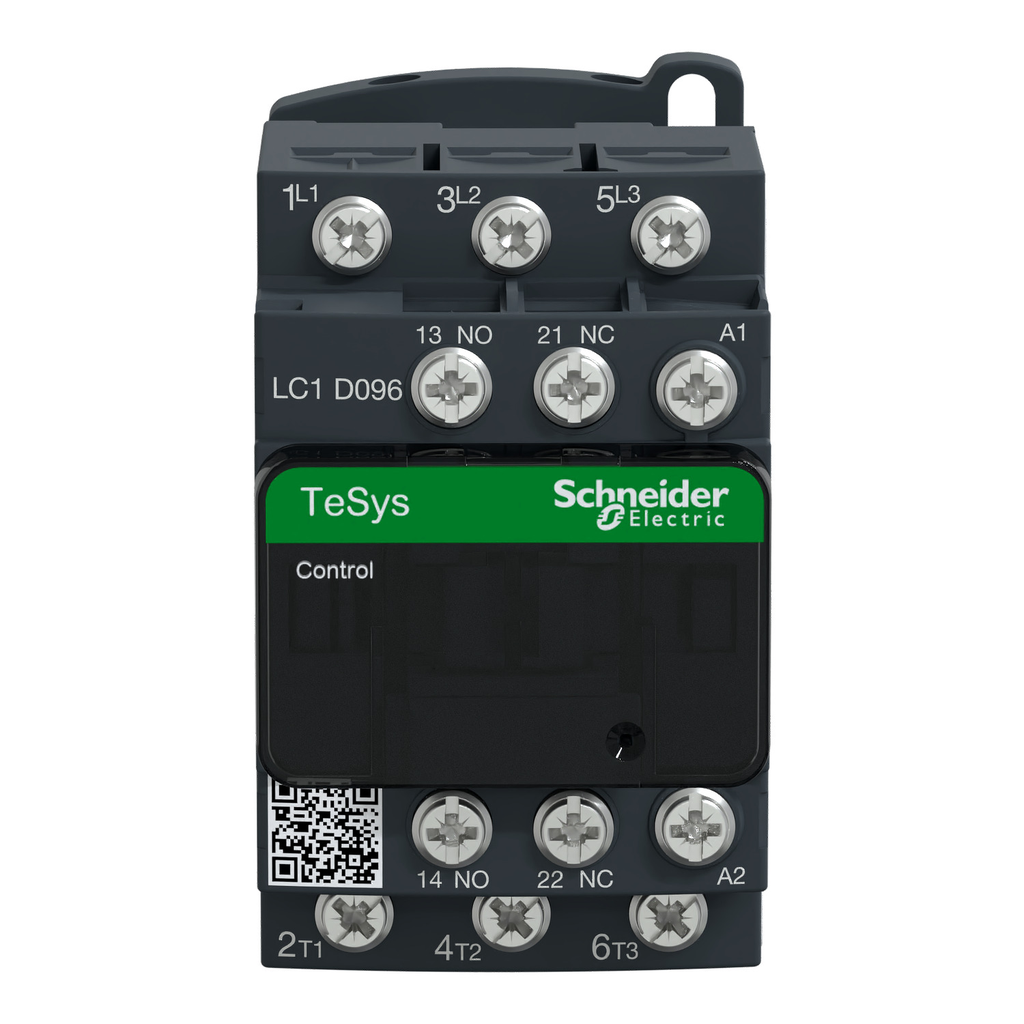 Mayer-DDS-IEC contactor, TeSys Deca, nonreversing, 9A, 5HP at 480VAC, 3 phase, 3 pole, 3 NO, 200VAC 50/60Hz coil, open style-2