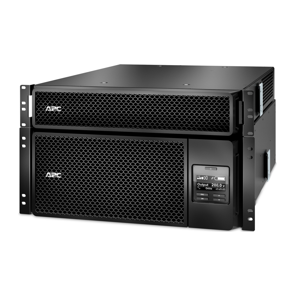 Mayer-DDS-APC Smart-UPS On-Line, 6kVA/6kW, Rackmount 6U, 208V, 12x 5-20R+2x L6-20R+2x L6-30R NEMA, Network Card+SmartSlot, W/ transformer 208V-120V, W/ rail kit-1
