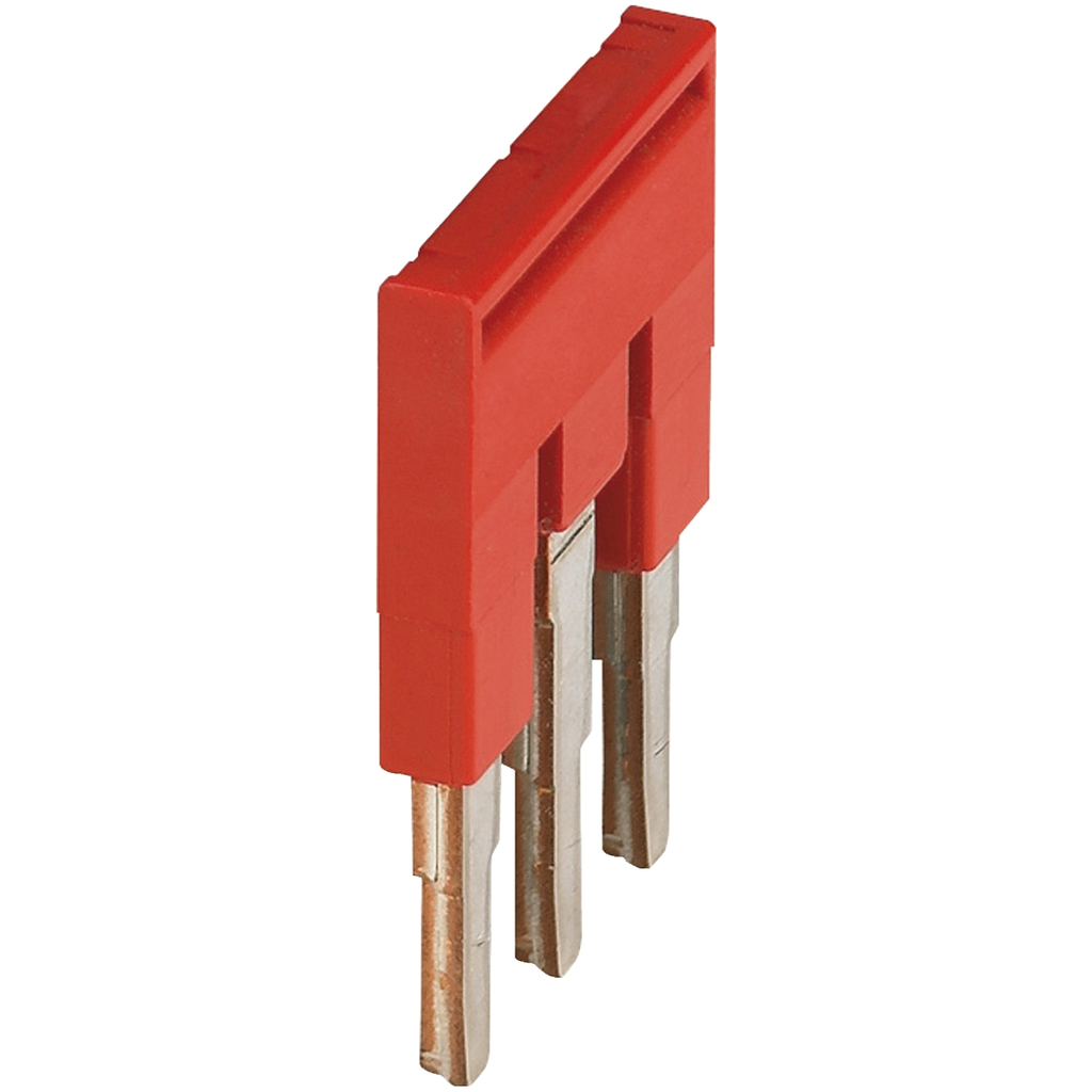Mayer-DDS-Terminal Blocks, Linergy, plugin bridge jumper, for 6.2mm wide blocks, 3 points, red-1