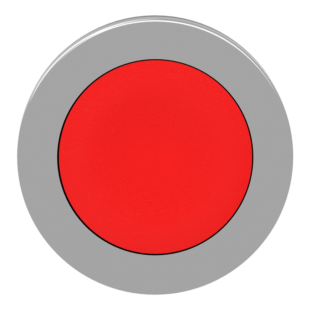 Mayer-DDS-Flush mounted push button head, Harmony XB4, metal, red, 30mm, spring return, unmarked-2