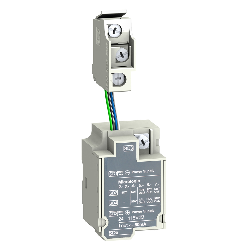 Mayer-DDS-Circuit breaker accessory, PowerPacT H, indication contact, SDX module, 24/415V AC/DC-1