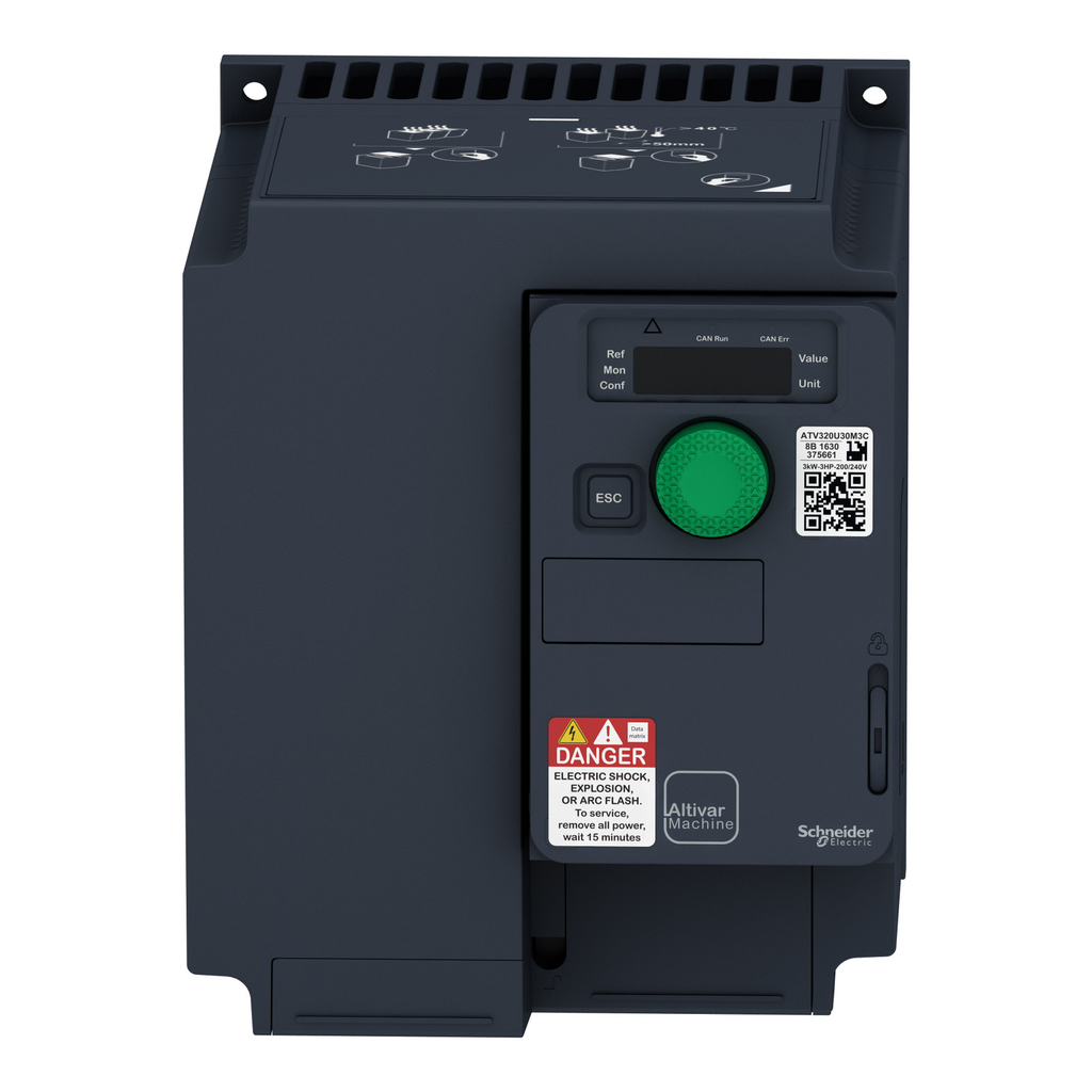 Mayer-DDS-variable speed drive, Altivar Machine ATV320, 3kW, 200 to 240V, 3 phases, compact-3