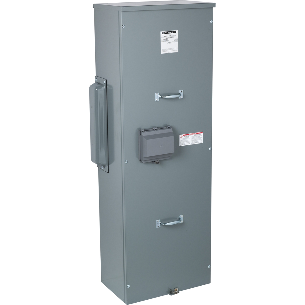 Mayer-DDS-Main circuit breaker unit, EZ Meter-Pak, 1000A, 120/240VAC, 1ph/3W, 1000A bus, 65kA, OH/UG, Type 3R-1