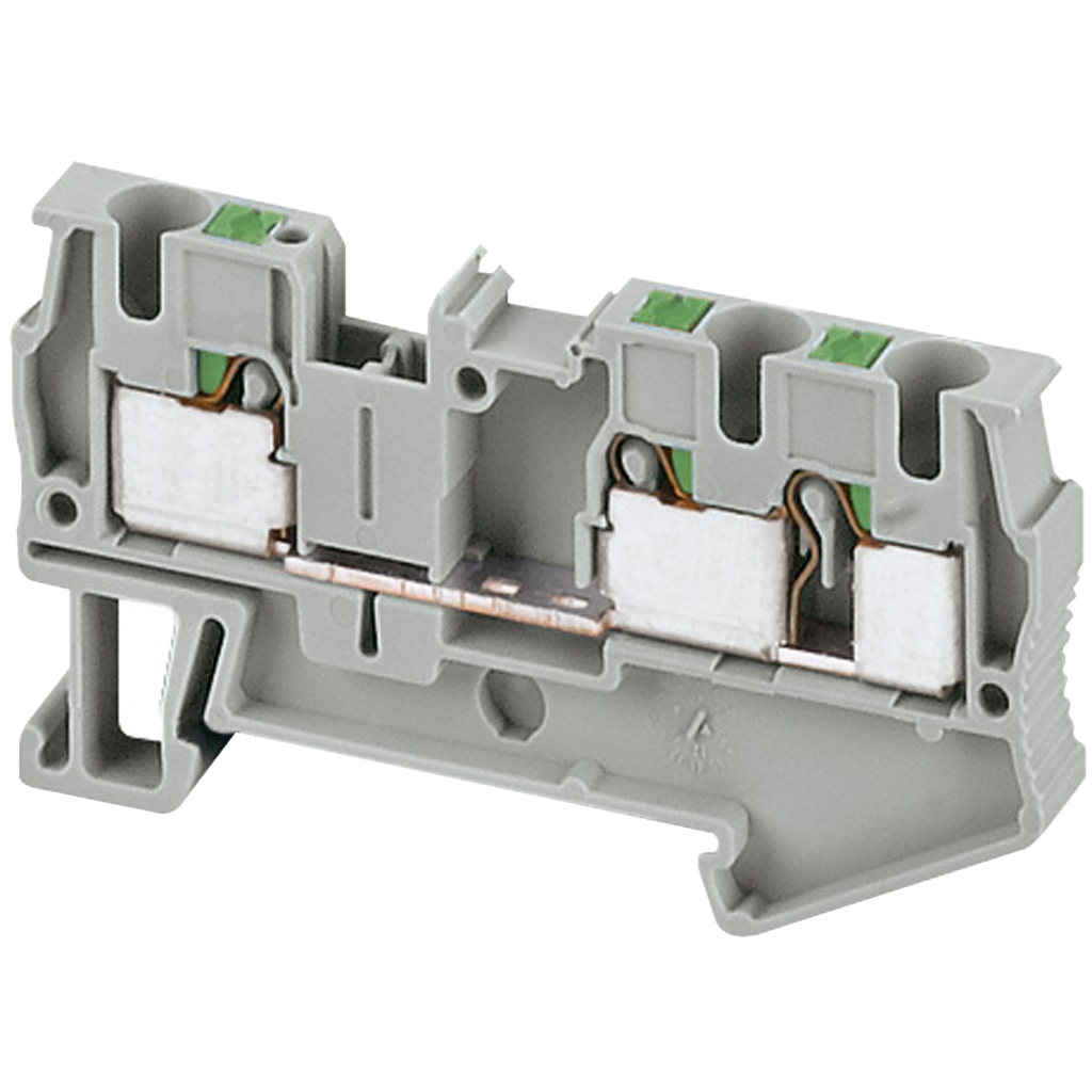 Mayer-DDS-Terminal block, Linergy TR, push-in type, feed through, 3 points, 4mm², grey, set of 50-1