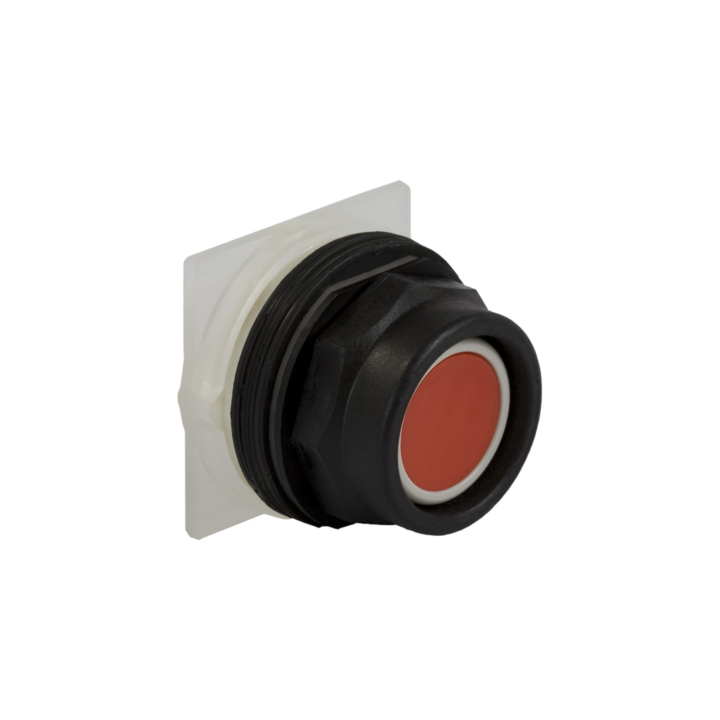 Mayer-DDS-Push button, Harmony 9001SK, plastic, flush, red, 30mm, spring return, 2 C/O-1