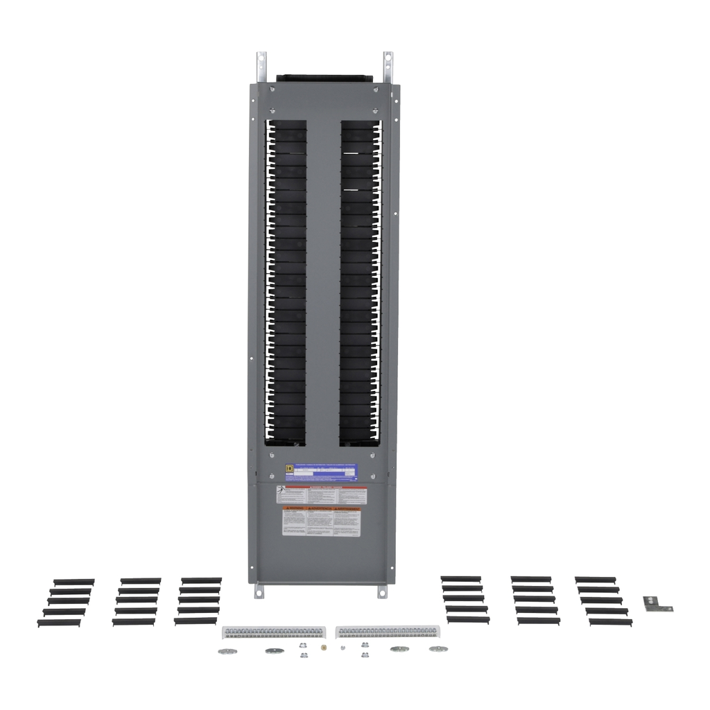 Mayer-DDS-Panelboard interior, NF, main lugs, 250A, Cu bus, Al neutral assembly, 54 pole spaces, 3 phase, 4 wire, 600Y/347VAC max-2