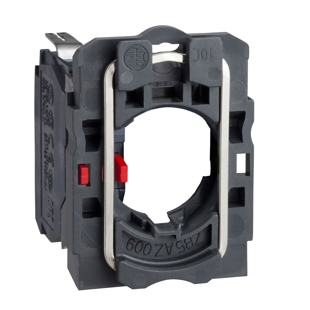 Mayer-DDS-Harmony complete body/contact, body for push buttons or selector switches, XB6, single contact block with body/fixing collar 1NC faston connector-1