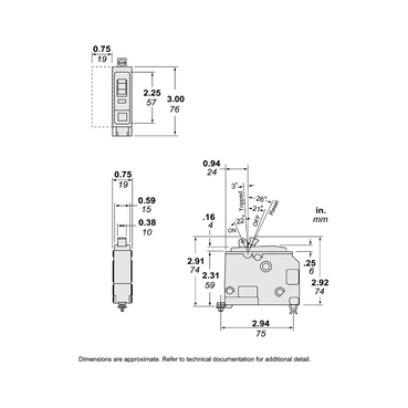 Mayer-DDS-Mini circuit breaker, QO, 25A, 1 pole, 120/240VAC, 10kA, bolt on, 50 deg C-1