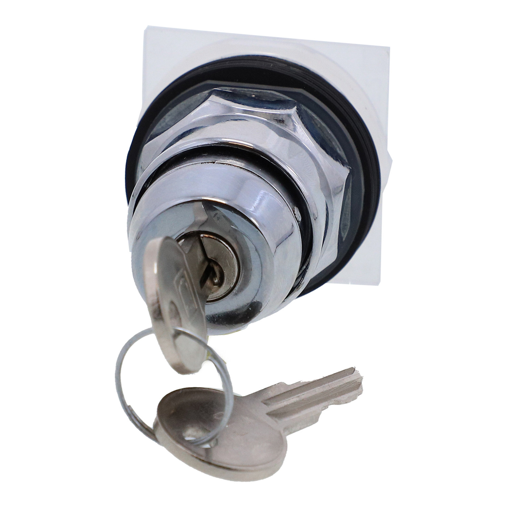 Mayer-DDS-Key selector switch head, Harmony 9001K, metal, key switch, 30mm, key E10, 3 positions, stay put-2